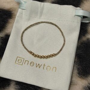 E Newton Bracelet - Mixed Metal Silver and Gold